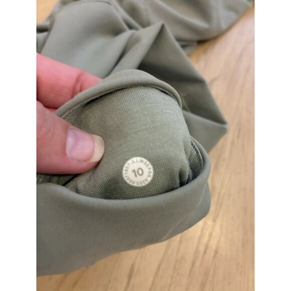 Lululemon Align High Rise Side Pockets Leggings Olive Army Green Soft Yoga Sz 10 - Picture 5 of 13